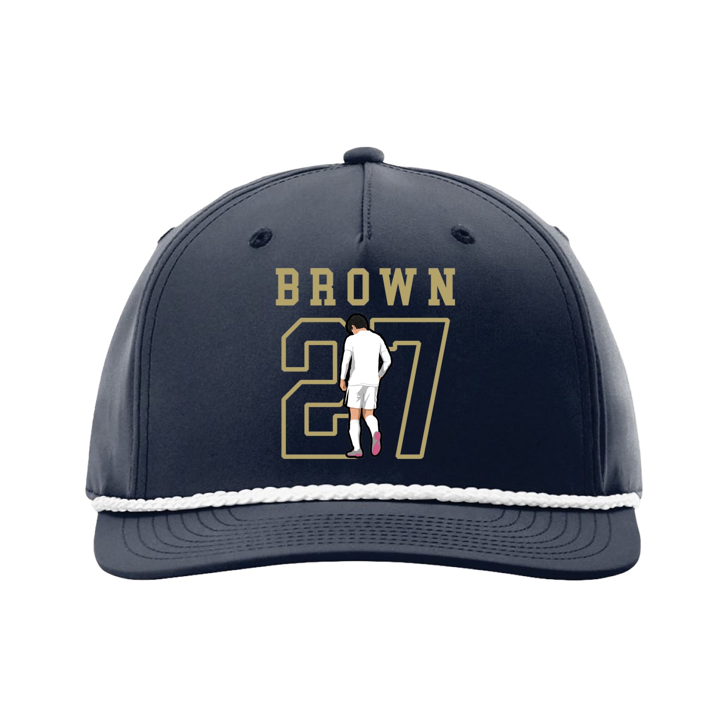 Five-Panel Classic Rope Cap — Shirsey in Navy