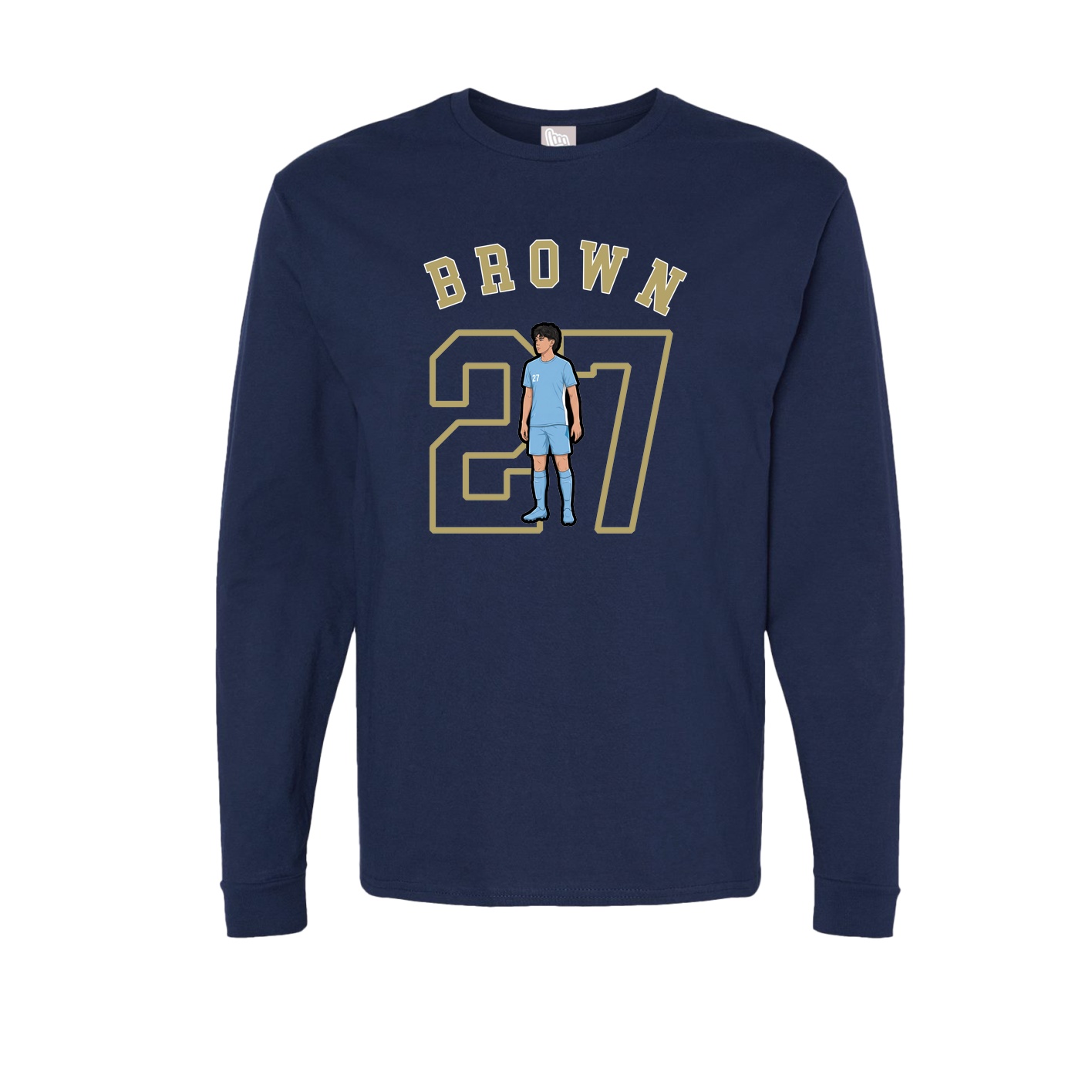 Long Sleeve Tee — Shirsey Arch in Navy