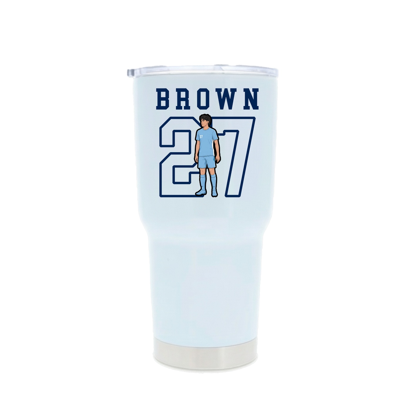 30oz Stainless Steel Tumbler — Shirsey in White