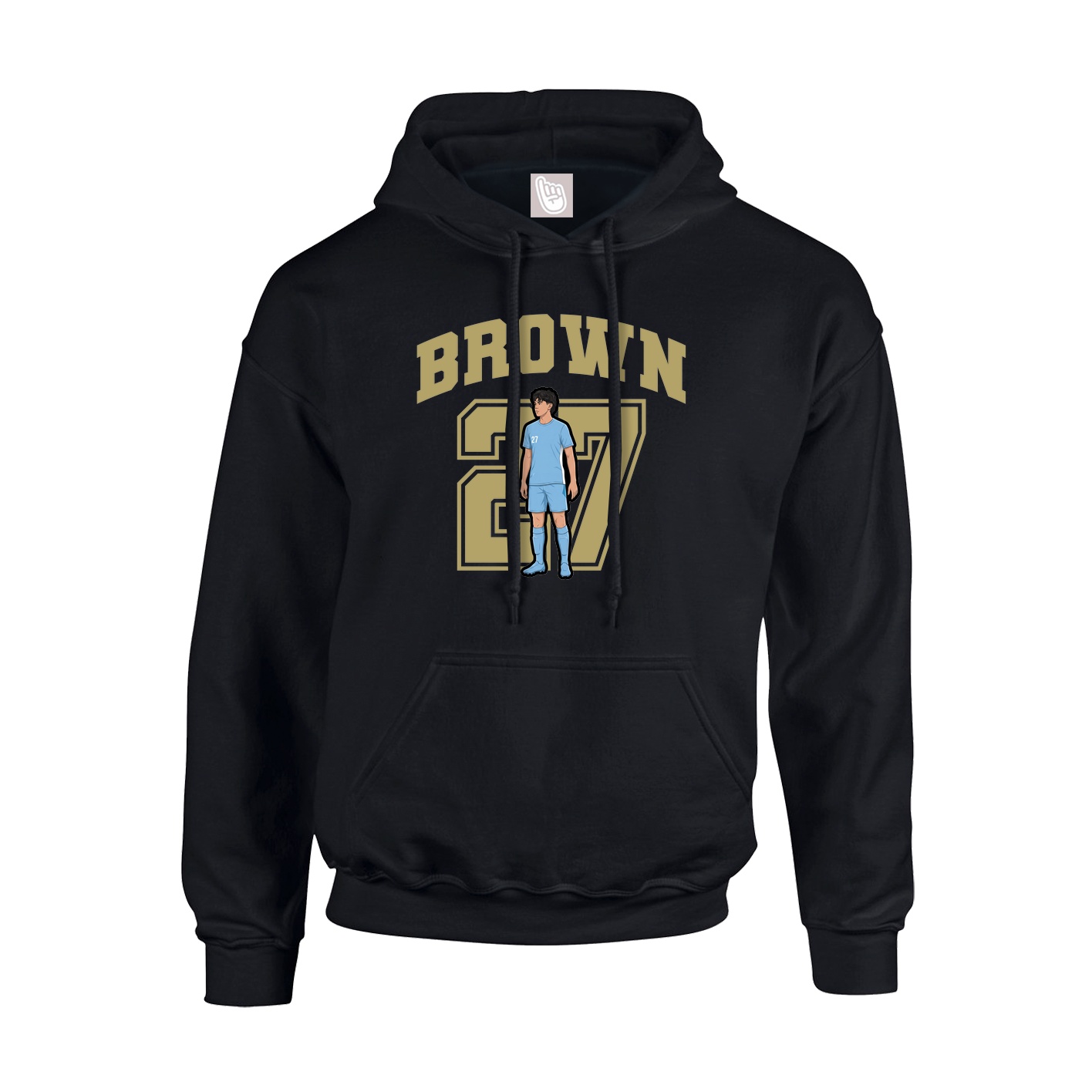Hoodie — Number in Black