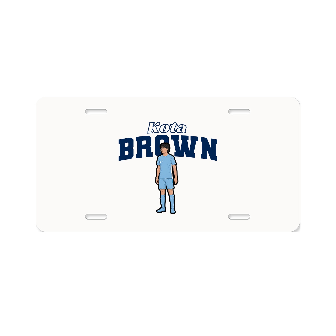 License Plate — Name Arch in Classic