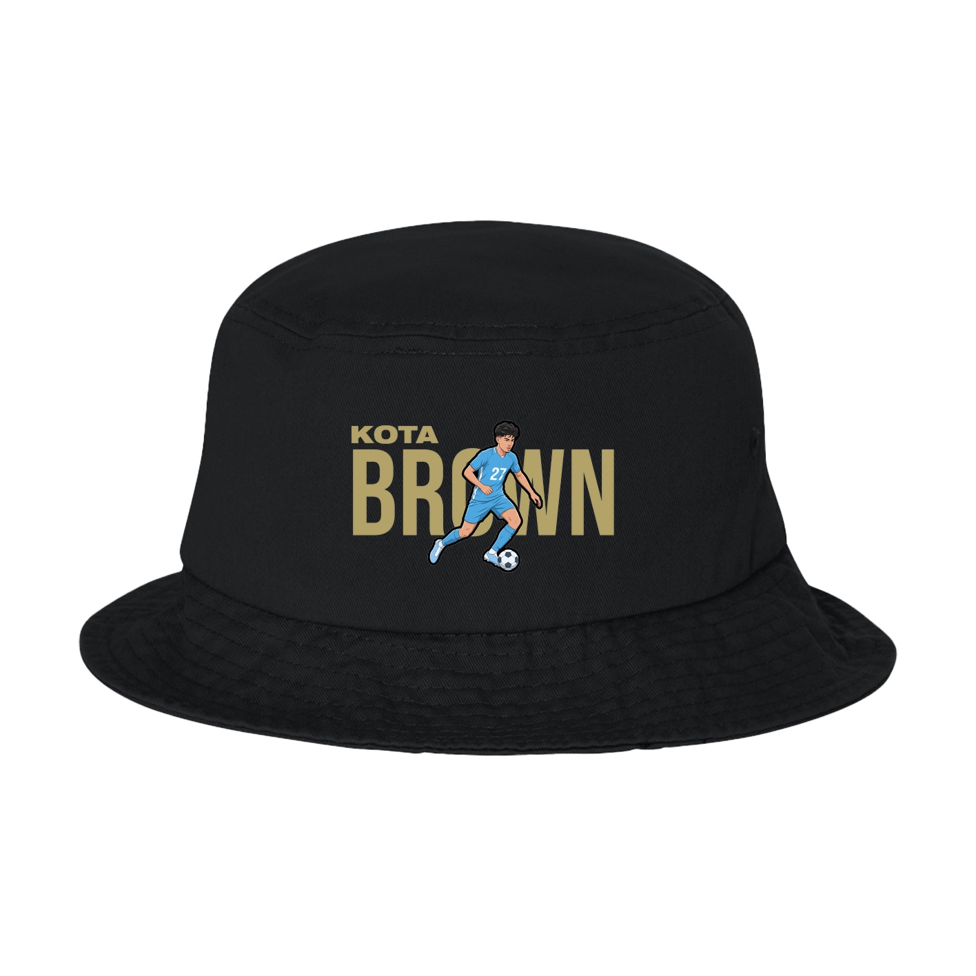 Bucket Cap — Player Name in Black