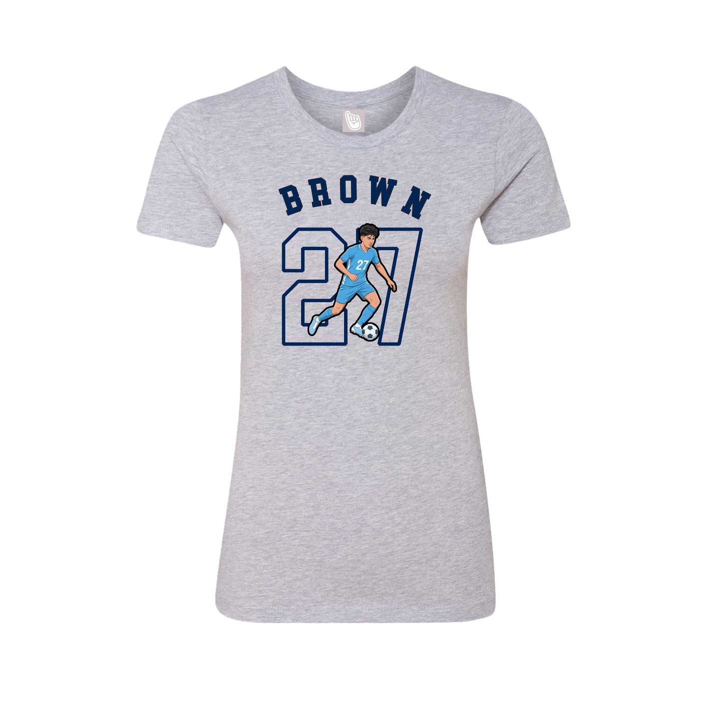 Fitted Women's Tee — Shirsey Arch in Grey