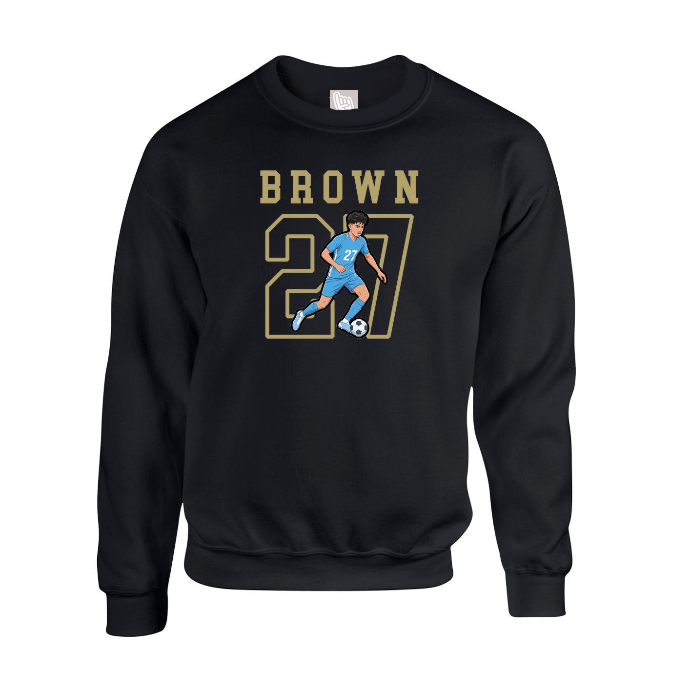 Fleece Crew — Shirsey in Black