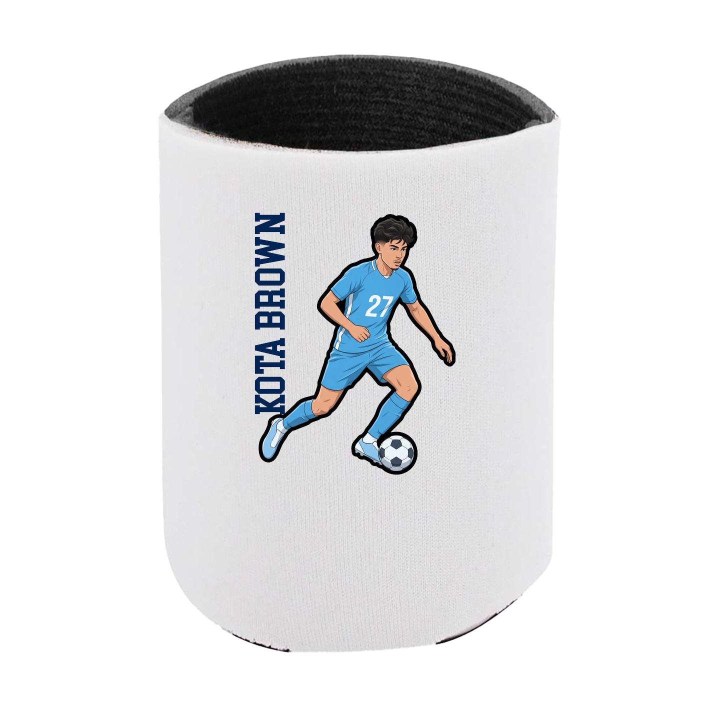 Can Holder — Name Vertical in White