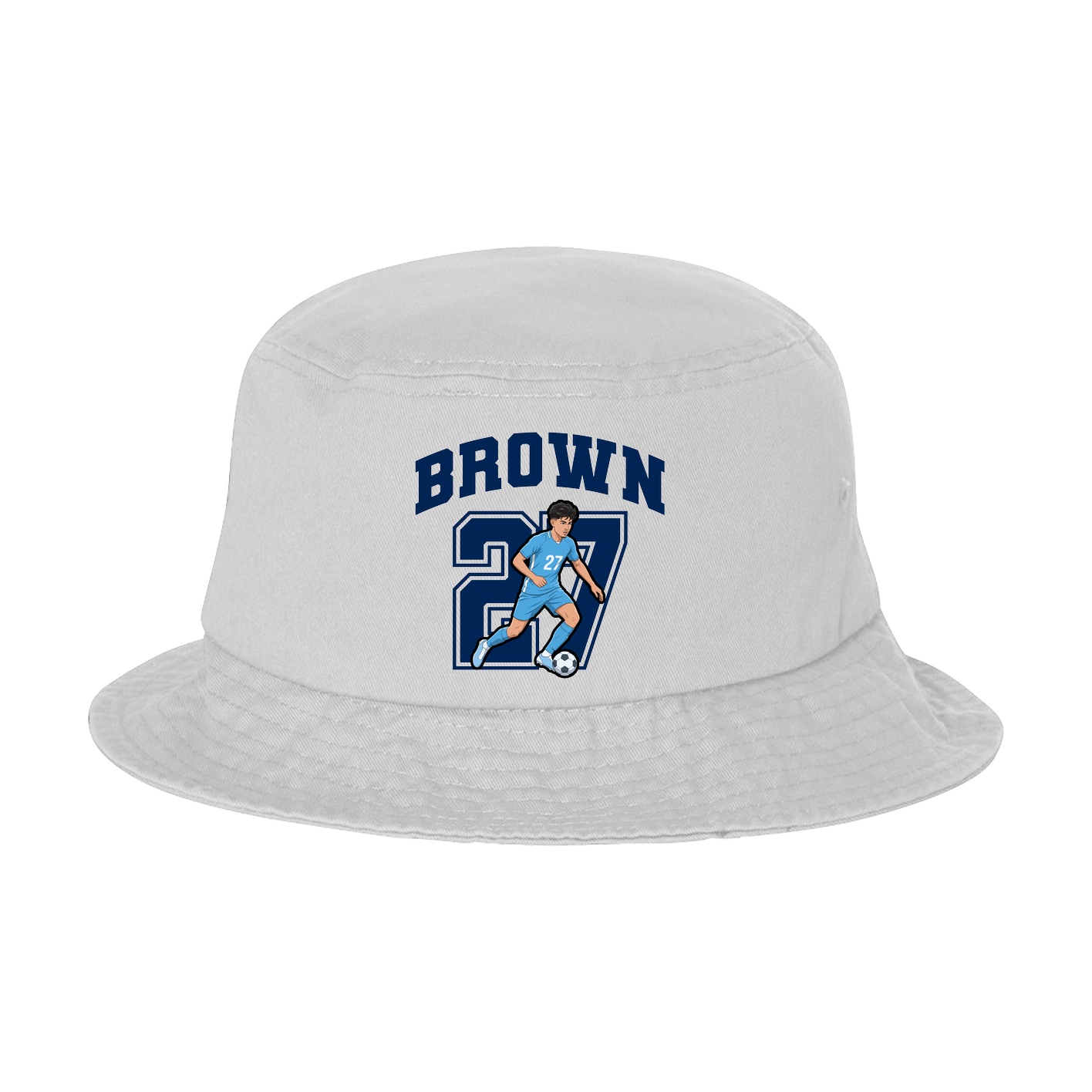Bucket Cap — Number in White
