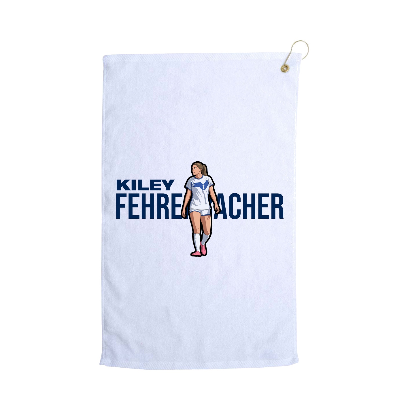 Golf Towel — Player Name in White