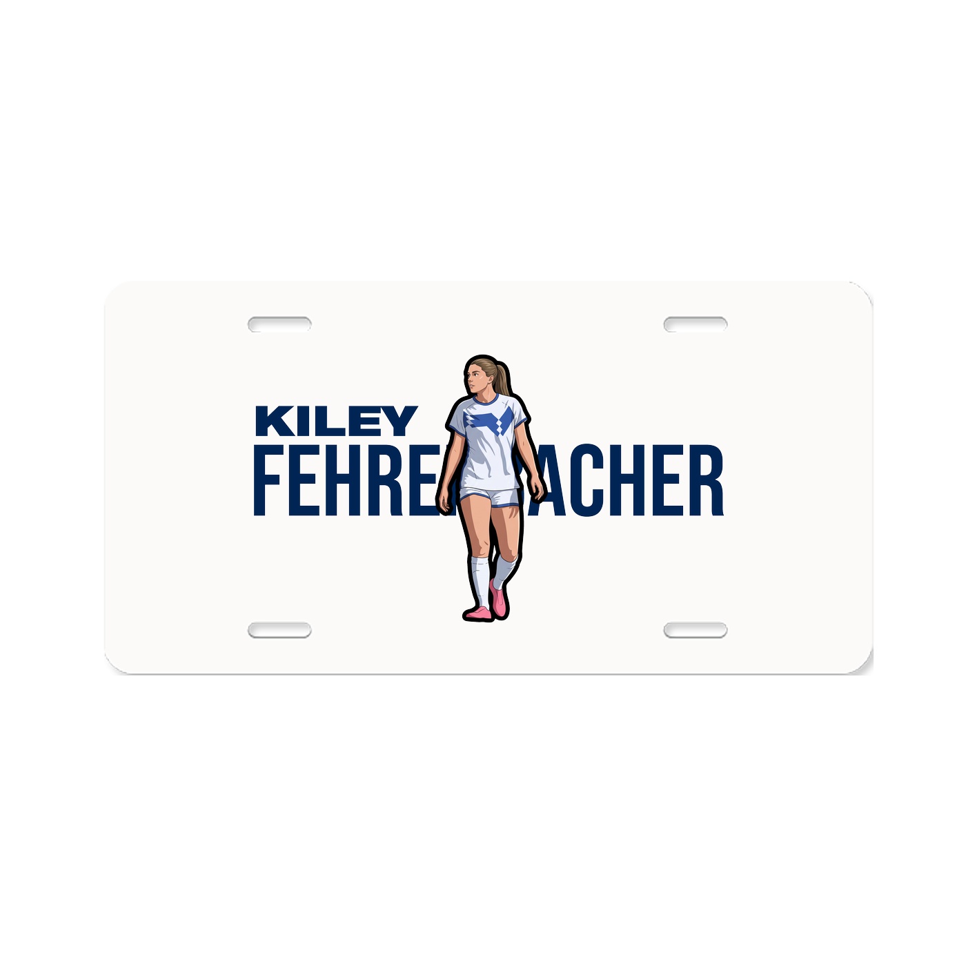 License Plate — Player Name in Classic