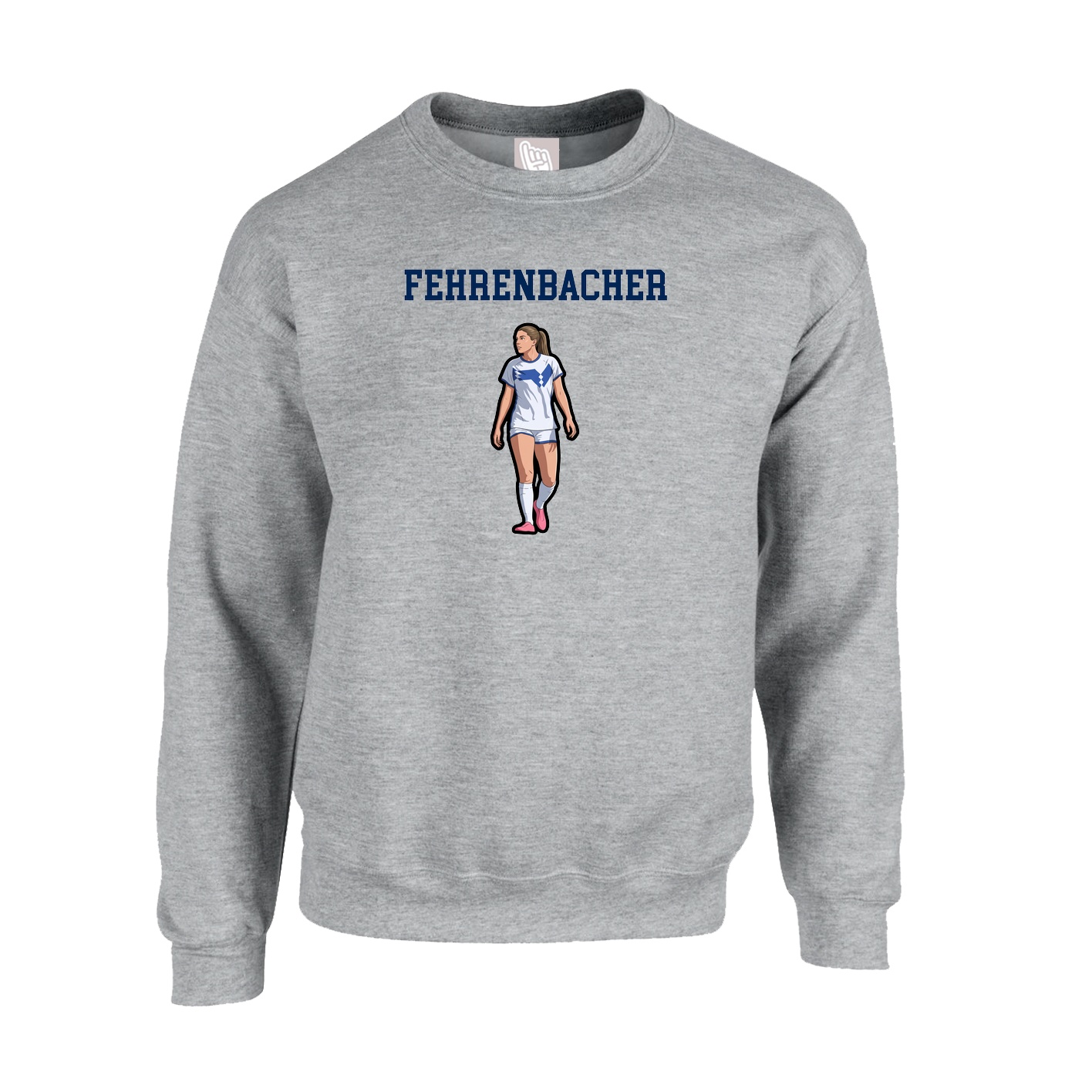 Fleece Crew — Shirsey in Grey