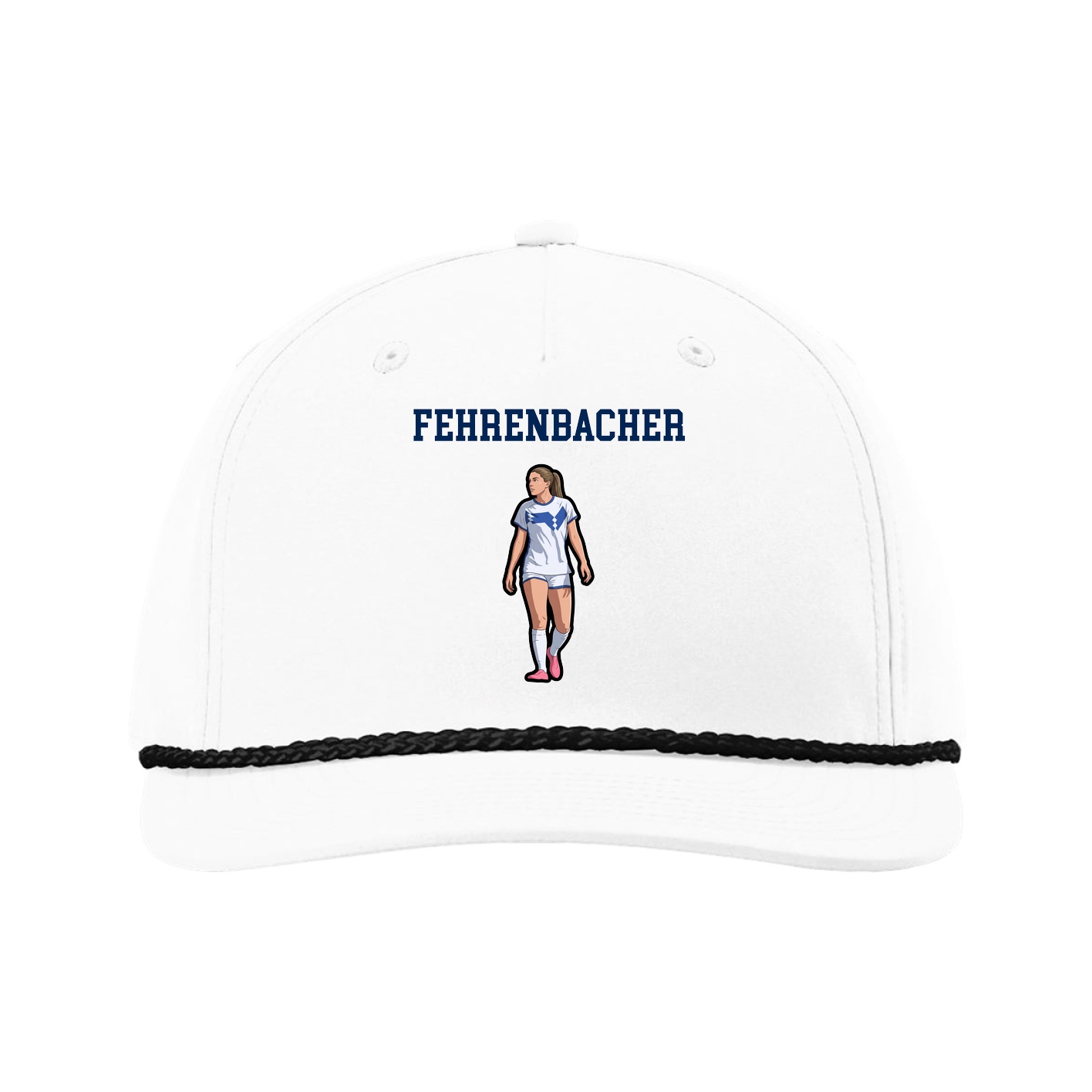 Five-Panel Classic Rope Cap — Shirsey in White