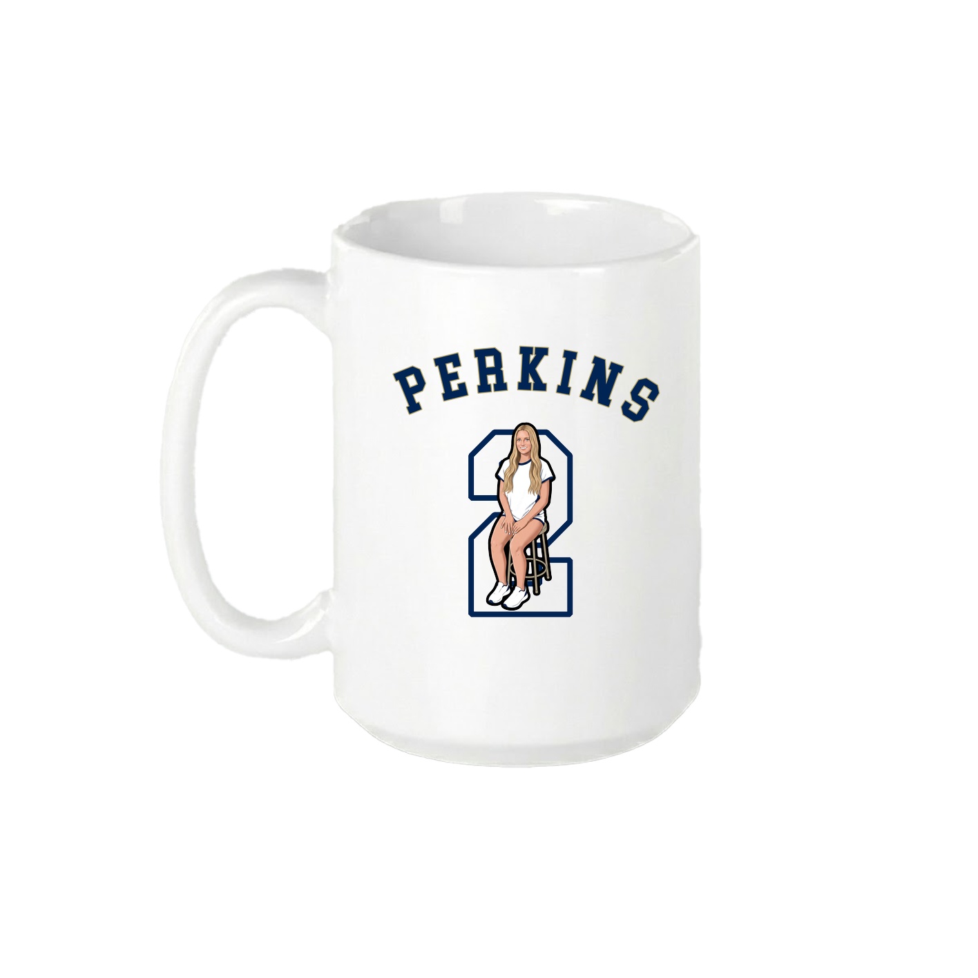 15oz Coffee Mug — Shirsey Arch in White