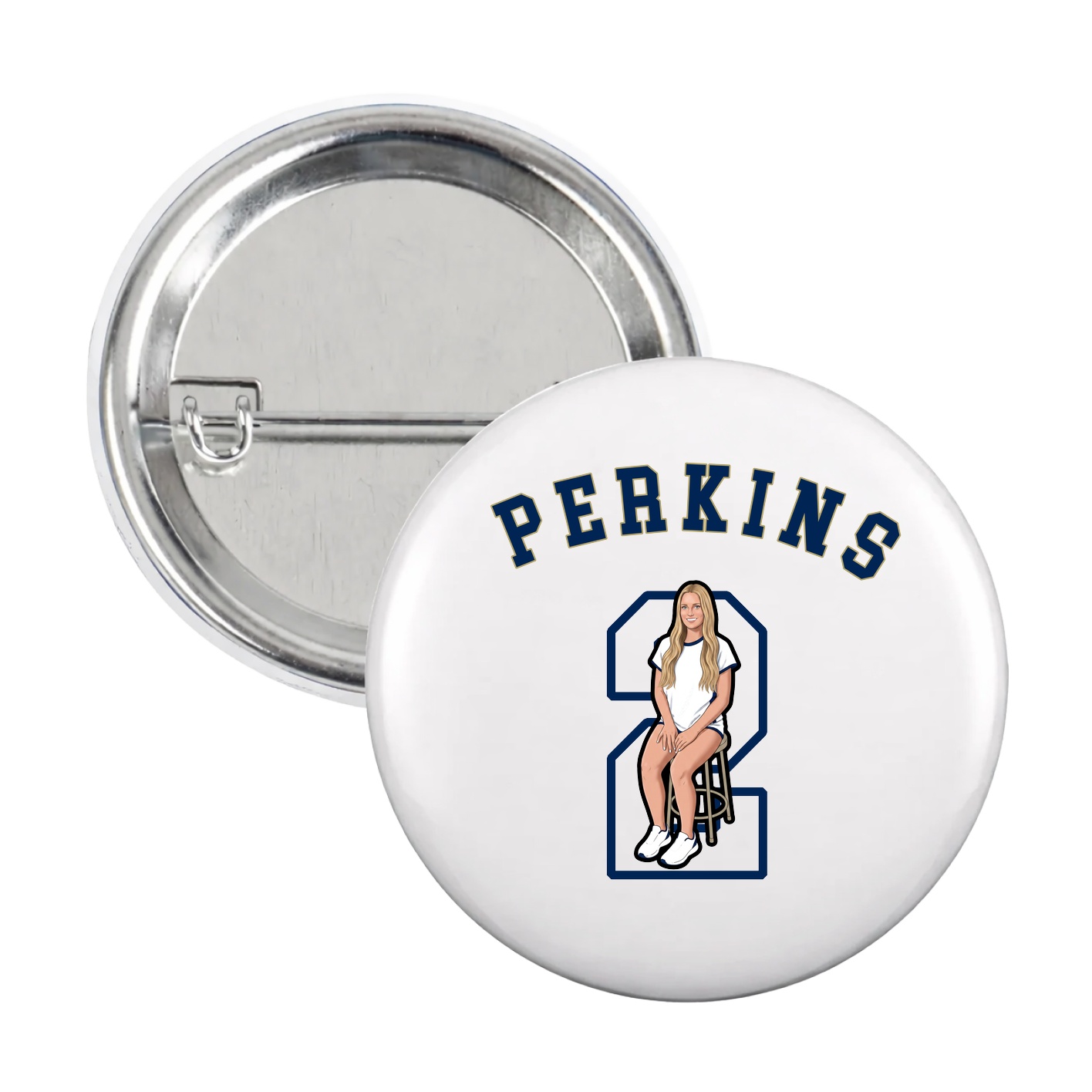 Game Day Button — Shirsey Arch in White
