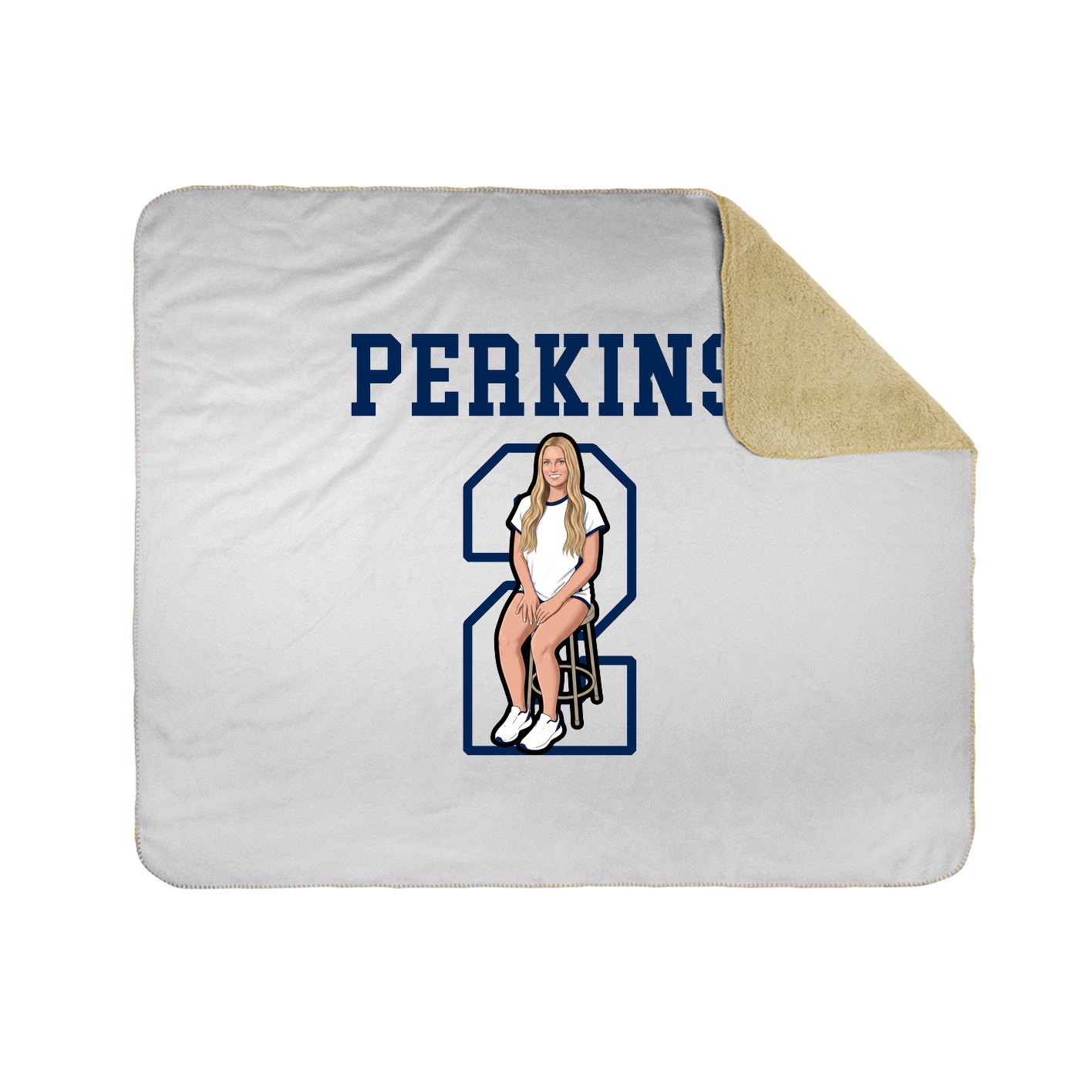 Throw Blanket — Shirsey in White