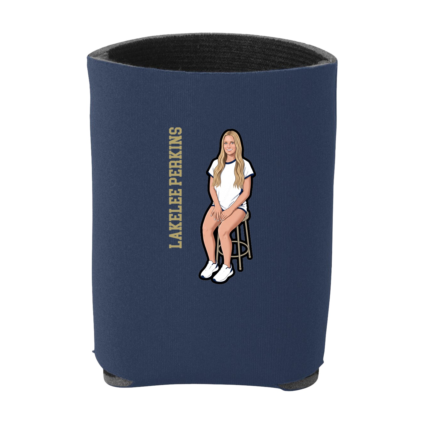 Can Holder — Name Vertical in Navy