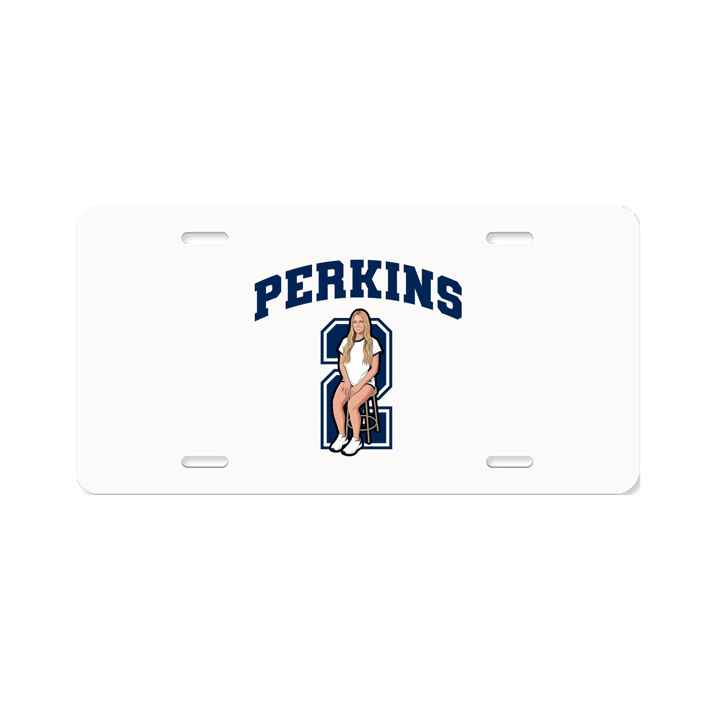 License Plate — Number in Classic