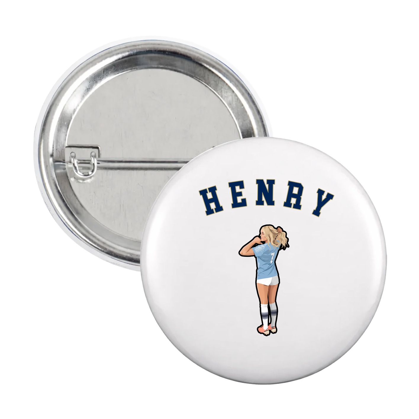 Game Day Button — Shirsey Arch in White
