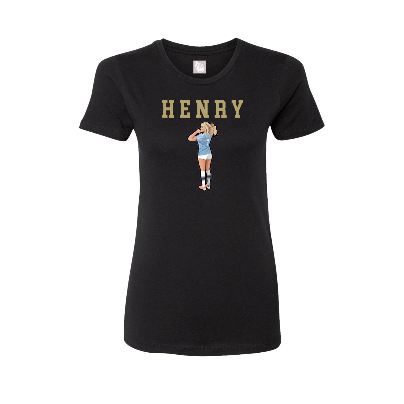 Fitted Women's Tee — Shirsey in Black