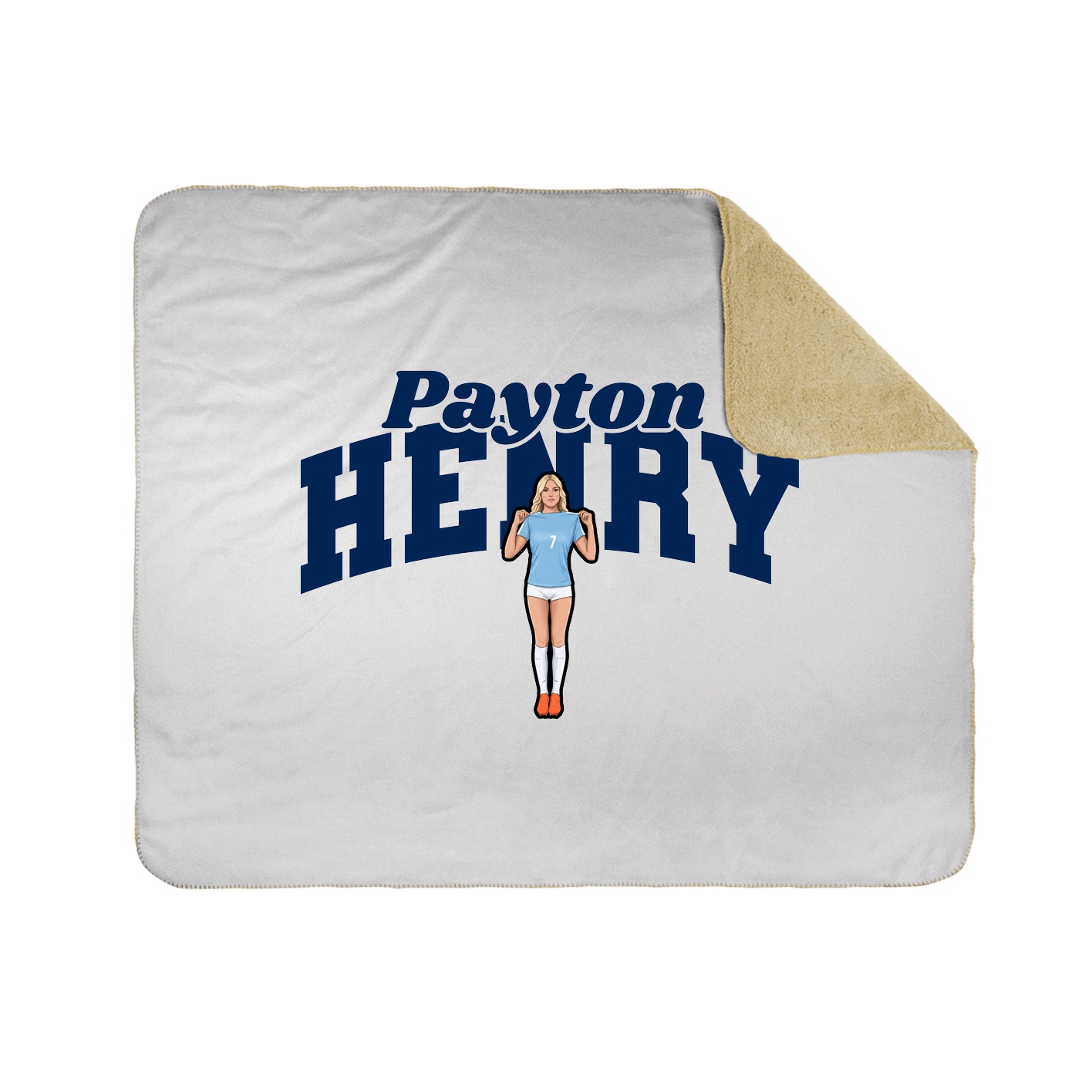 Throw Blanket — Signature Arch in White