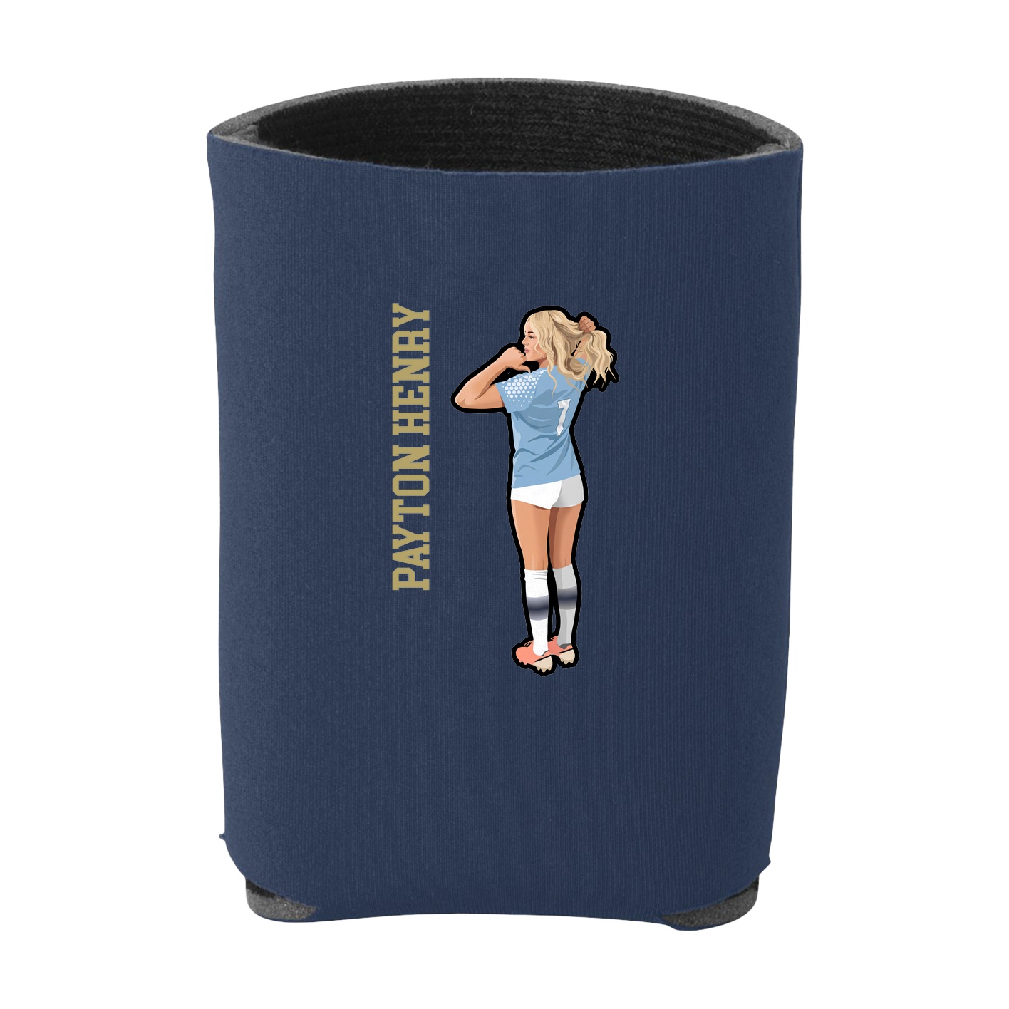 Can Holder — Name Vertical in Navy