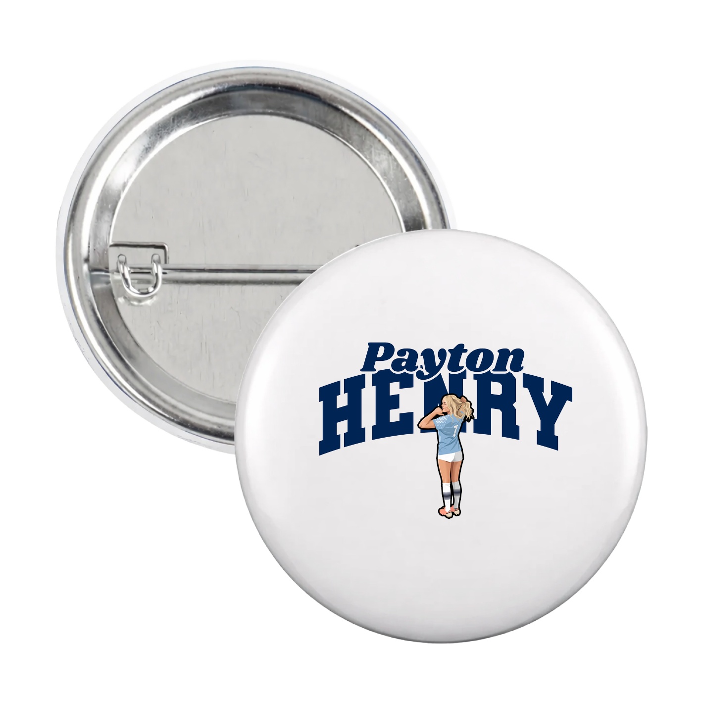 Game Day Button — Signature Arch in White