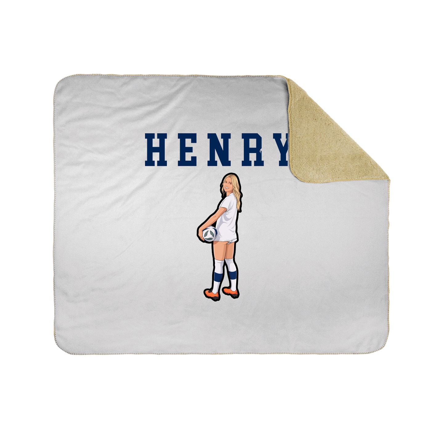 Throw Blanket — Shirsey in White