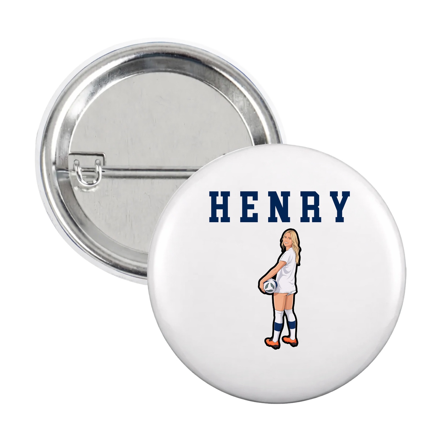 Game Day Button — Shirsey in White