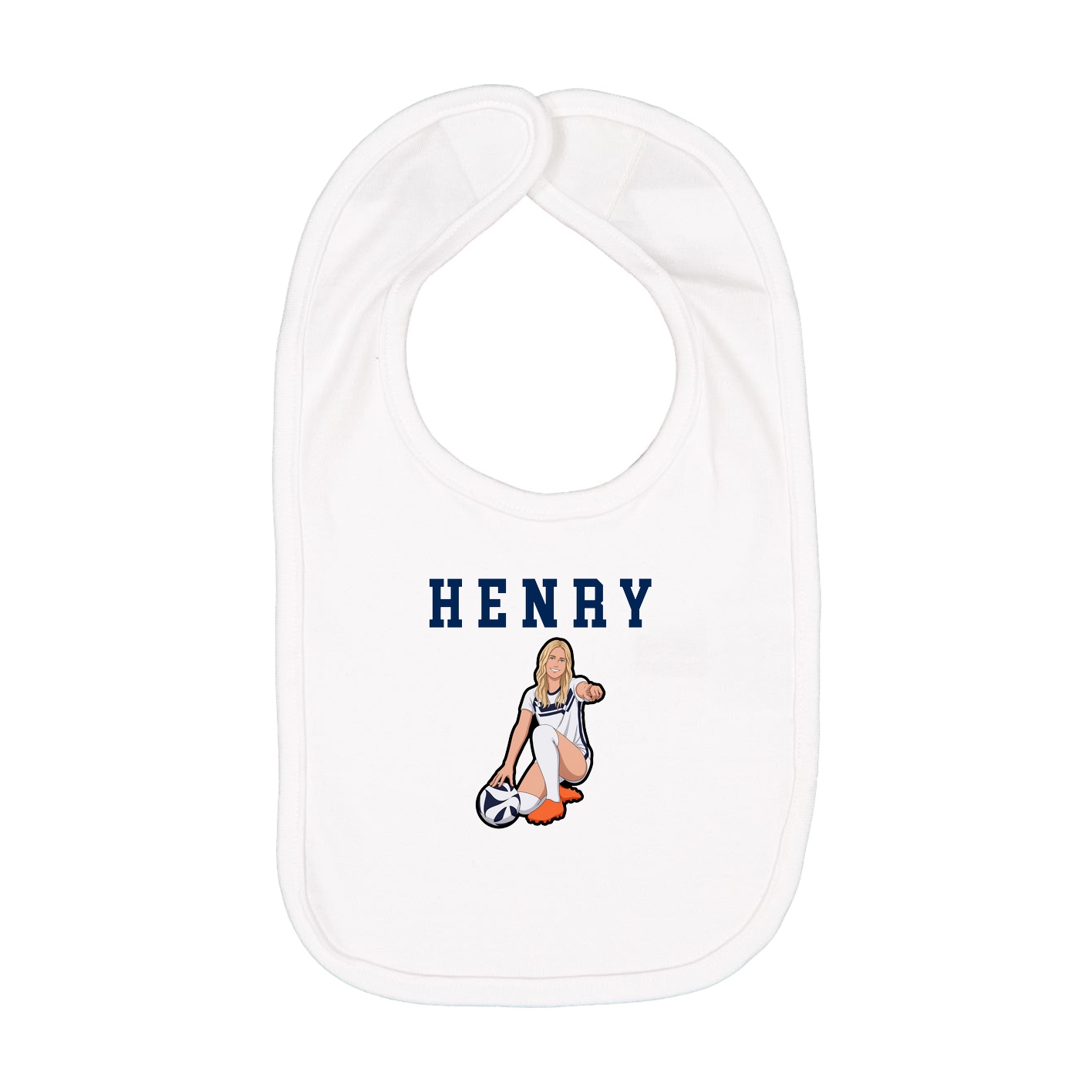 Infant Bib — Shirsey in White