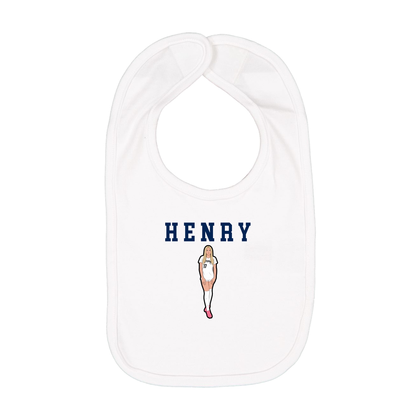 Infant Bib — Shirsey in White