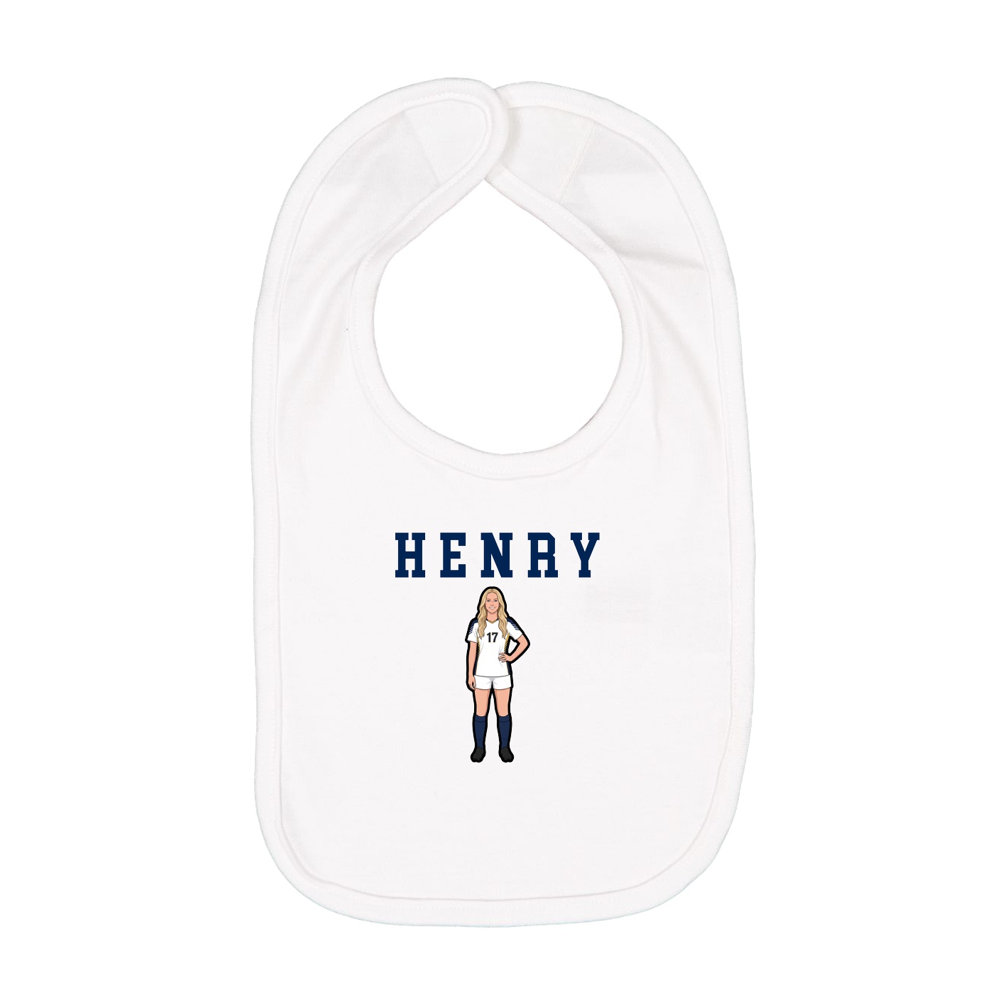 Infant Bib — Shirsey in White