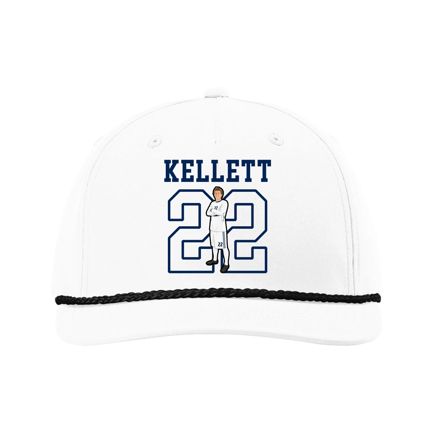 Five-Panel Classic Rope Cap — Shirsey in White