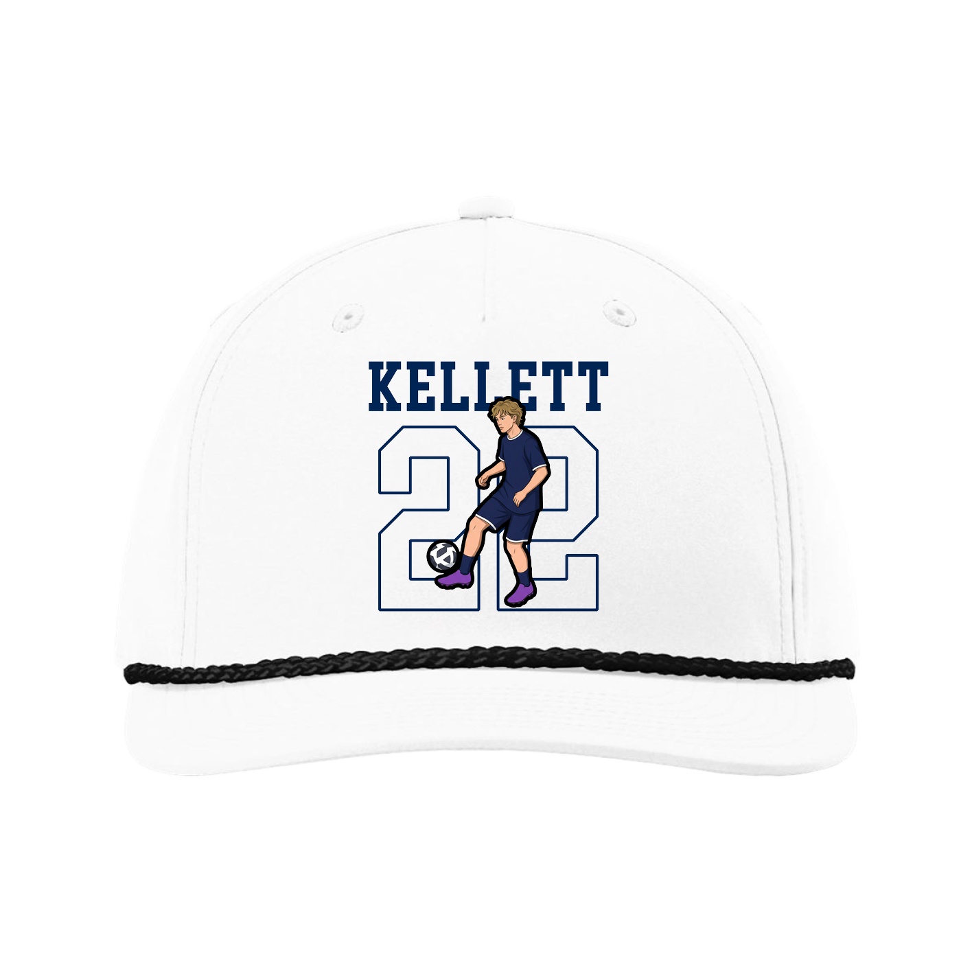 Five-Panel Classic Rope Cap — Shirsey in White