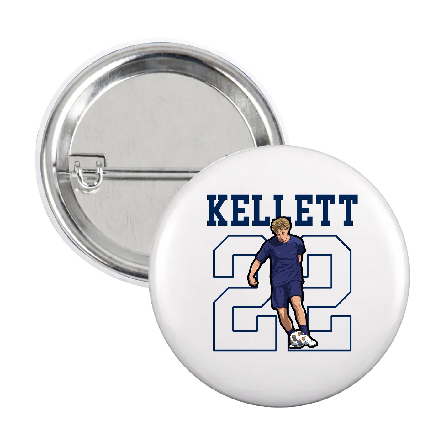 Game Day Button — Shirsey in White