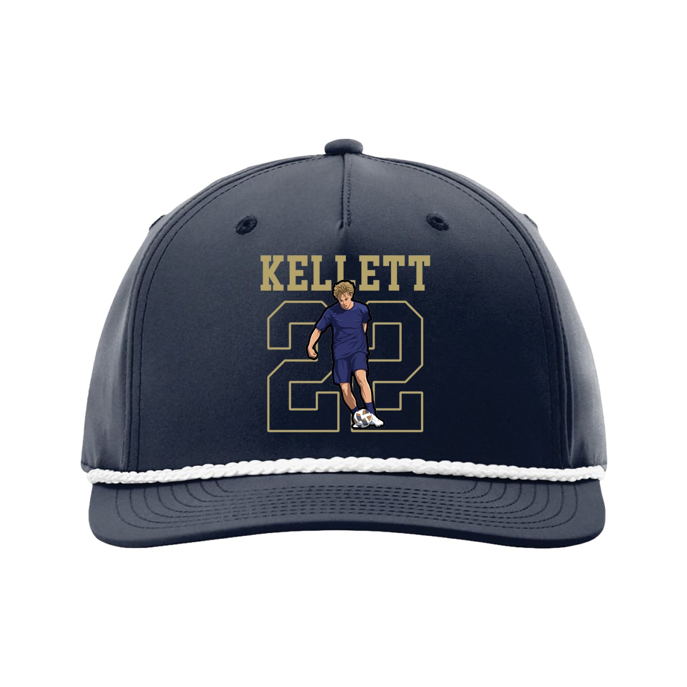 Five-Panel Classic Rope Cap — Shirsey in Navy