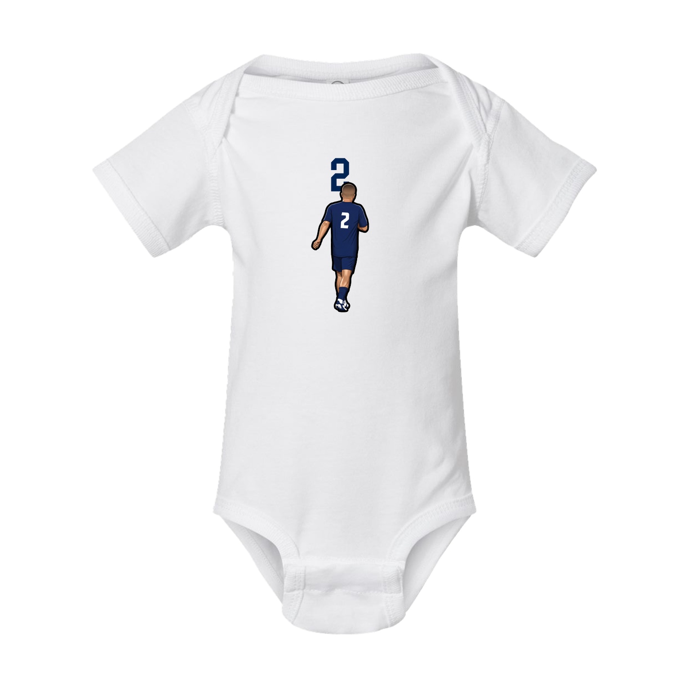 Baby Onesie — Number Top in White