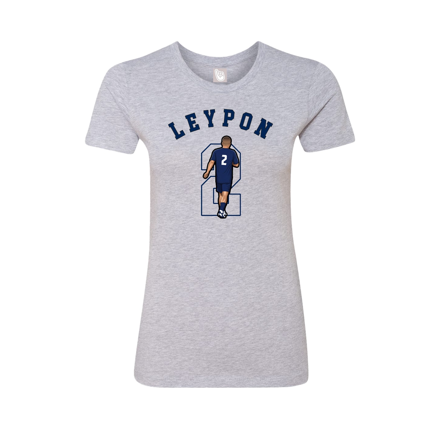 Fitted Women's Tee — Shirsey Arch in Grey