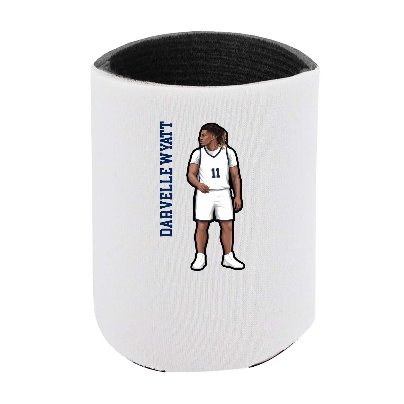 Can Holder — Name Vertical in White