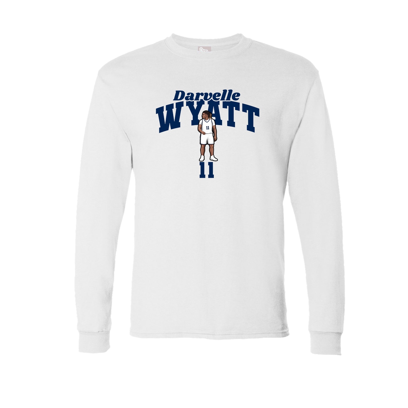 Long Sleeve Tee — Signature Arch in White