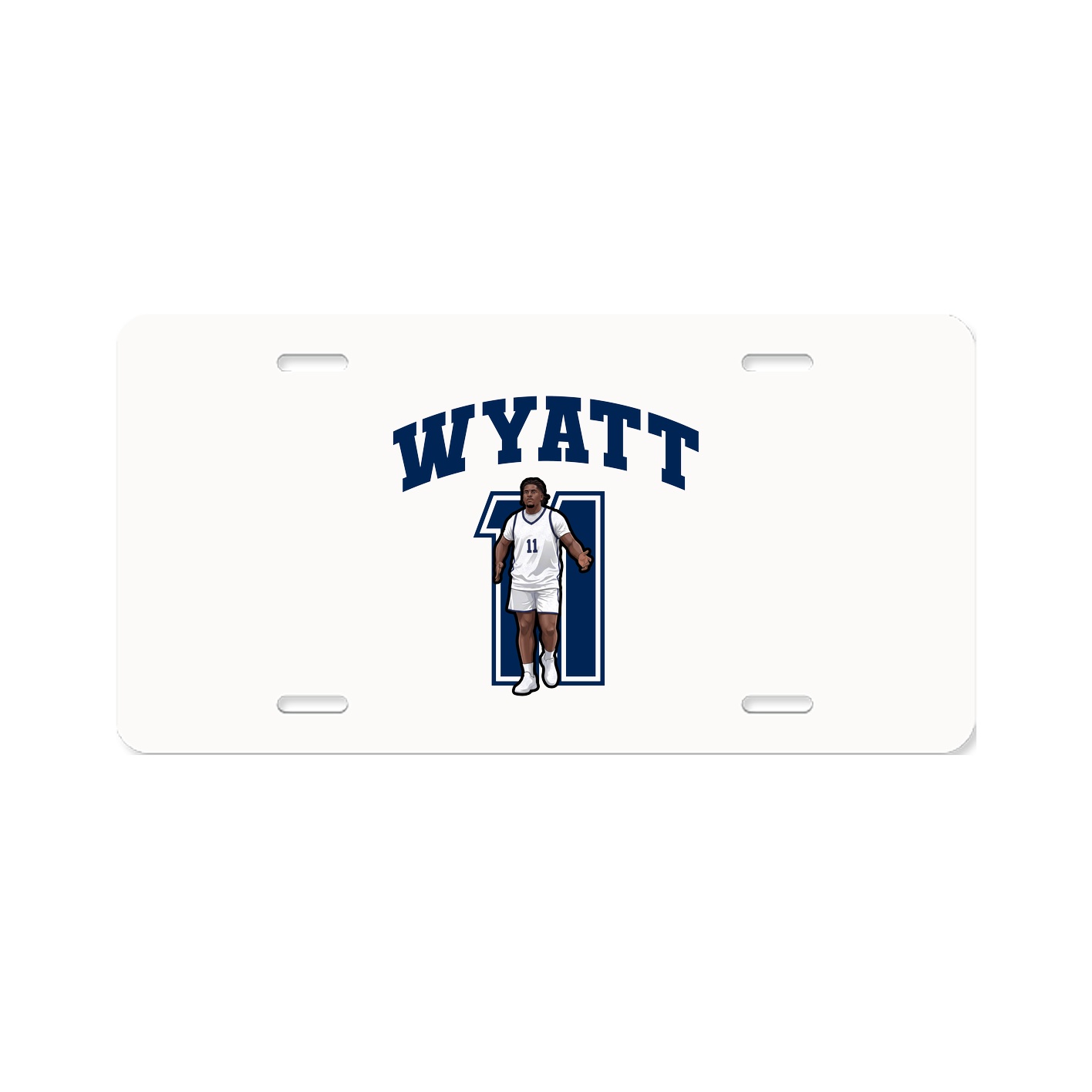 License Plate — Number in Classic