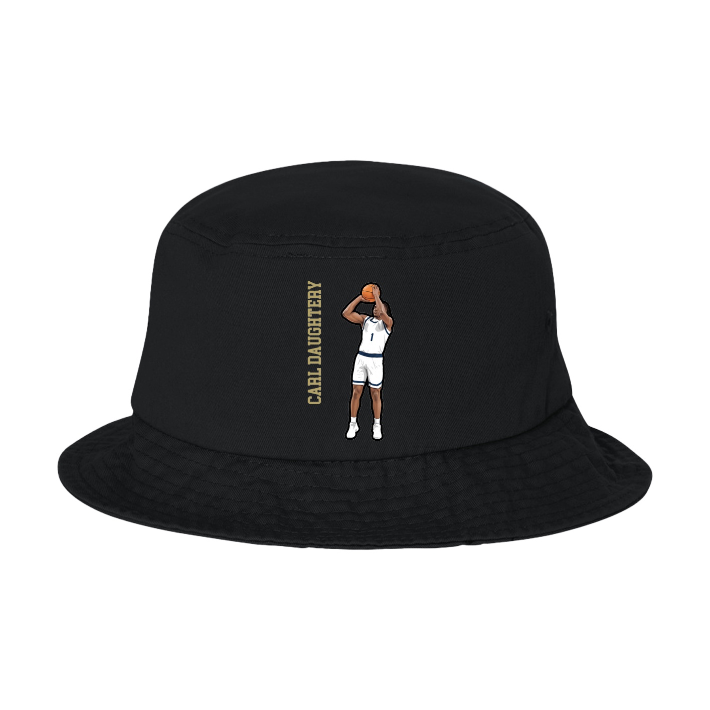 Bucket Cap — Name Vertical in Black