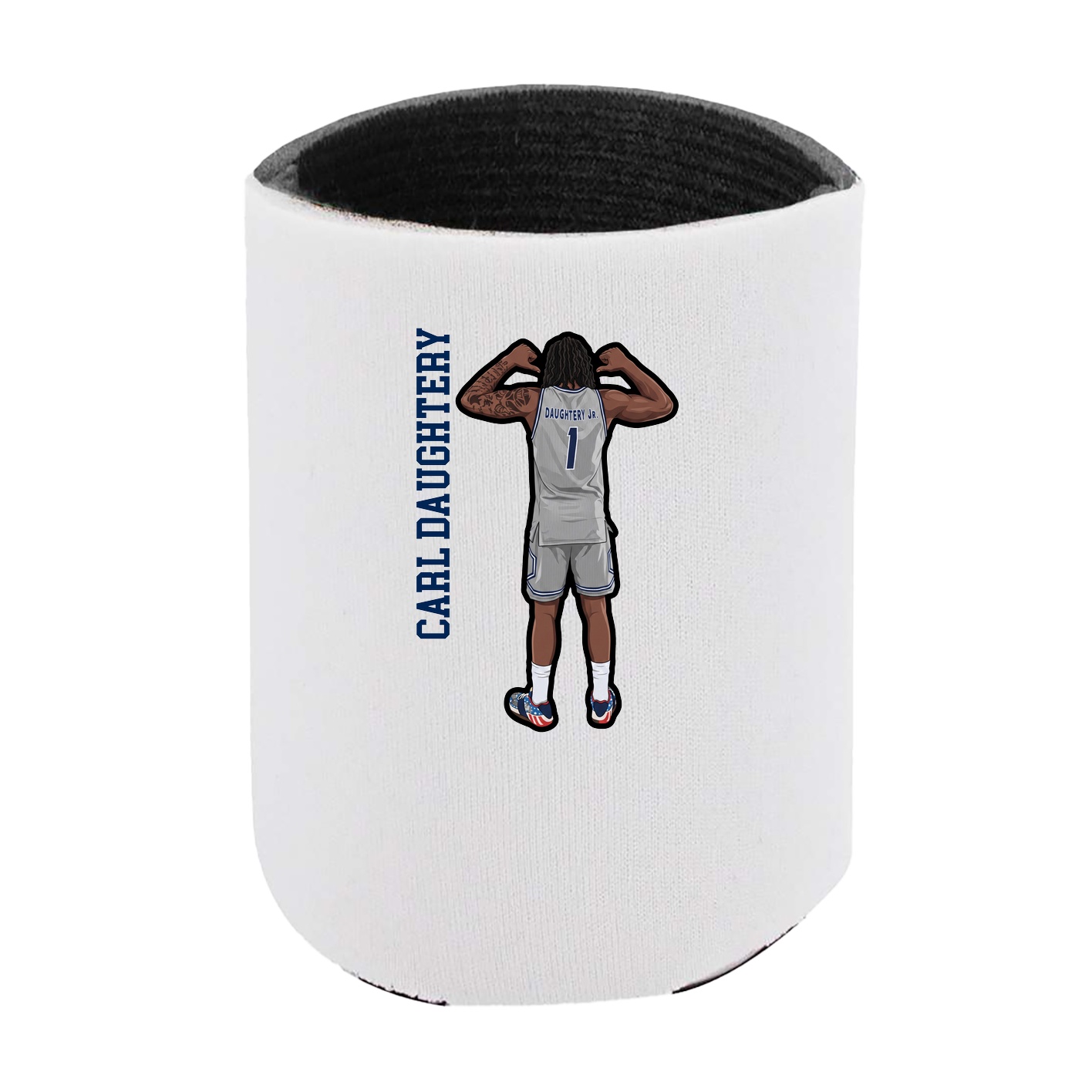Can Holder — Name Vertical in White