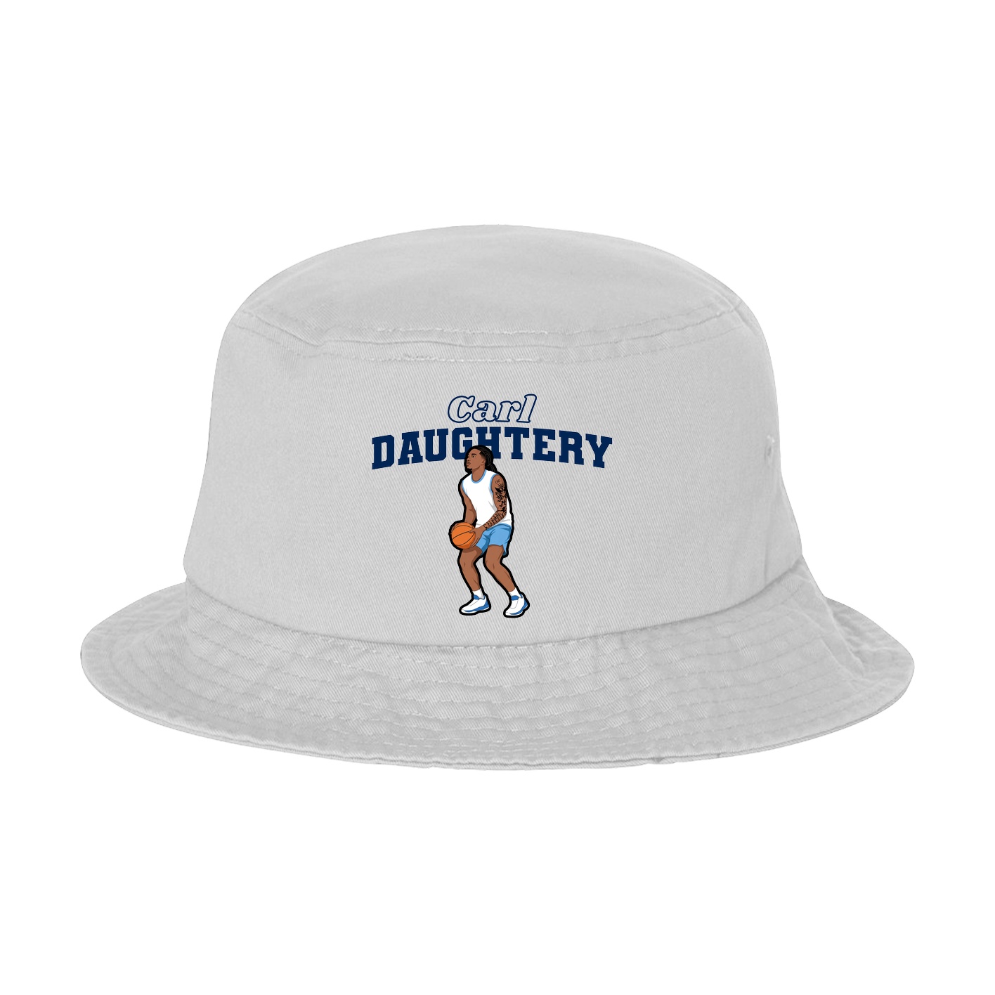 Bucket Cap — Name Arch in White