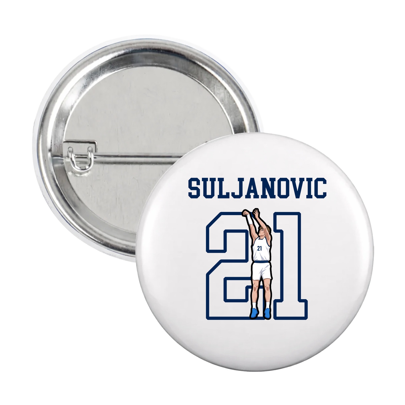 Game Day Button — Shirsey in White