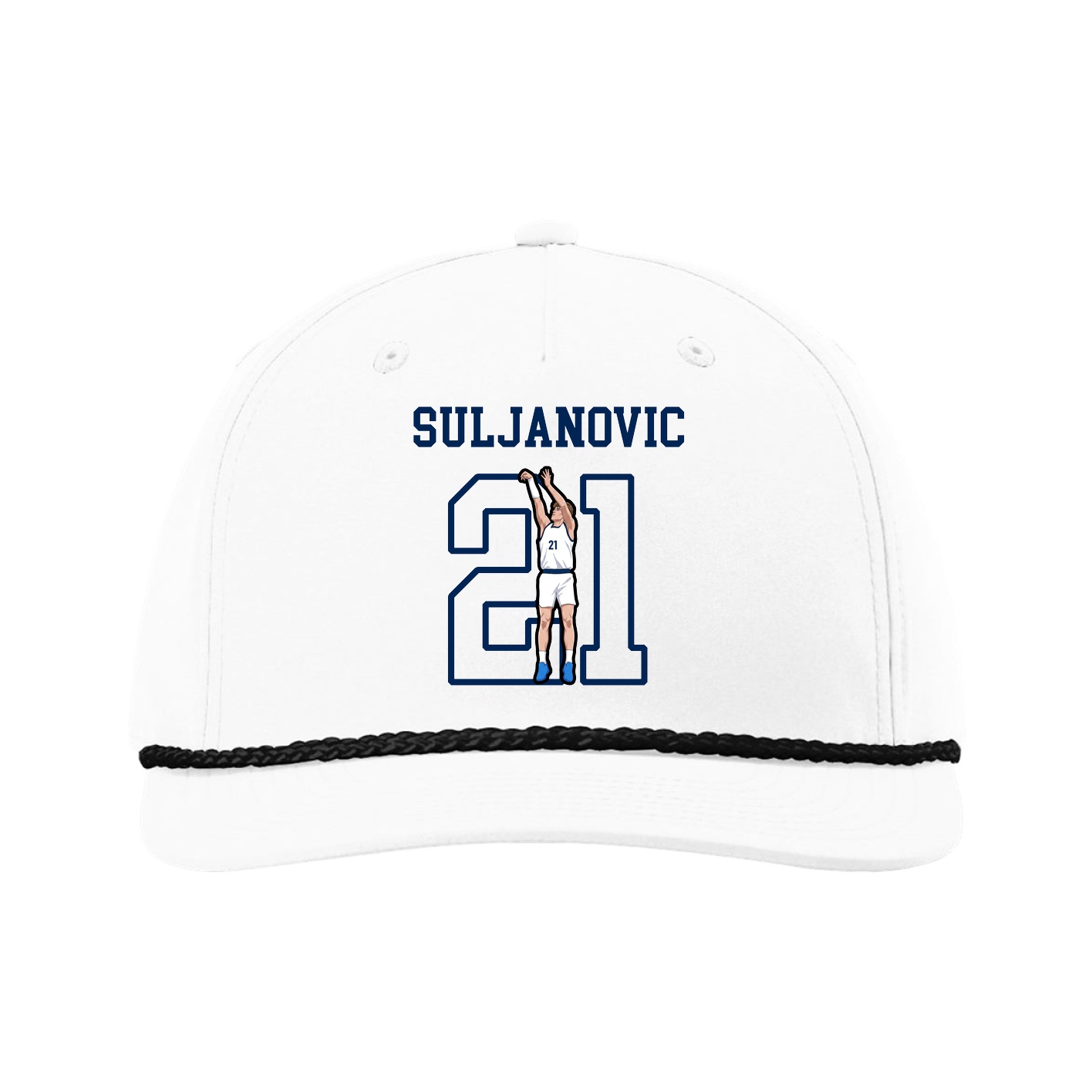 Five-Panel Classic Rope Cap — Shirsey in White