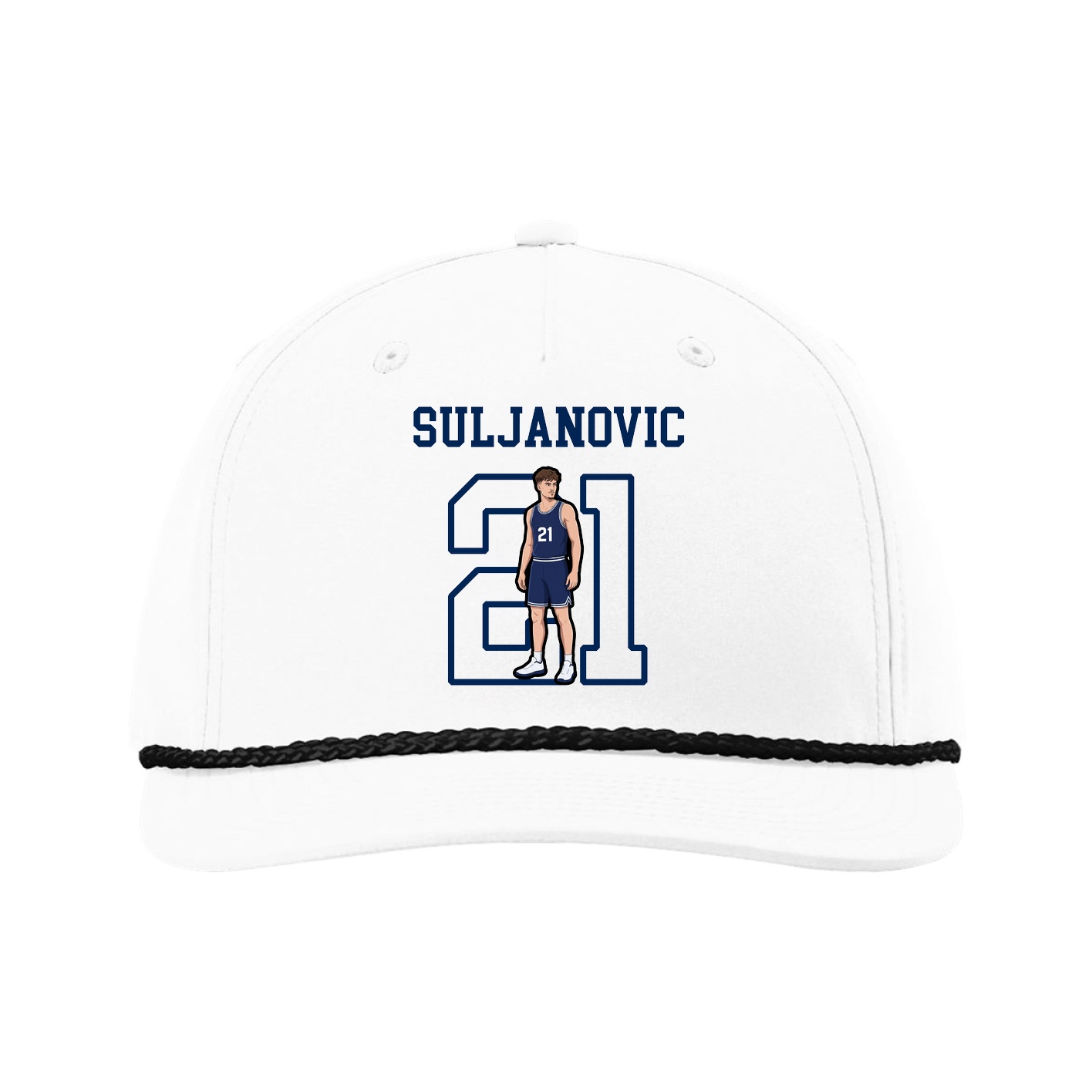 Five-Panel Classic Rope Cap — Shirsey in White