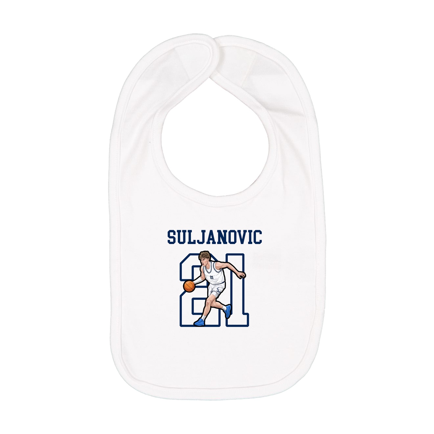 Infant Bib — Shirsey in White