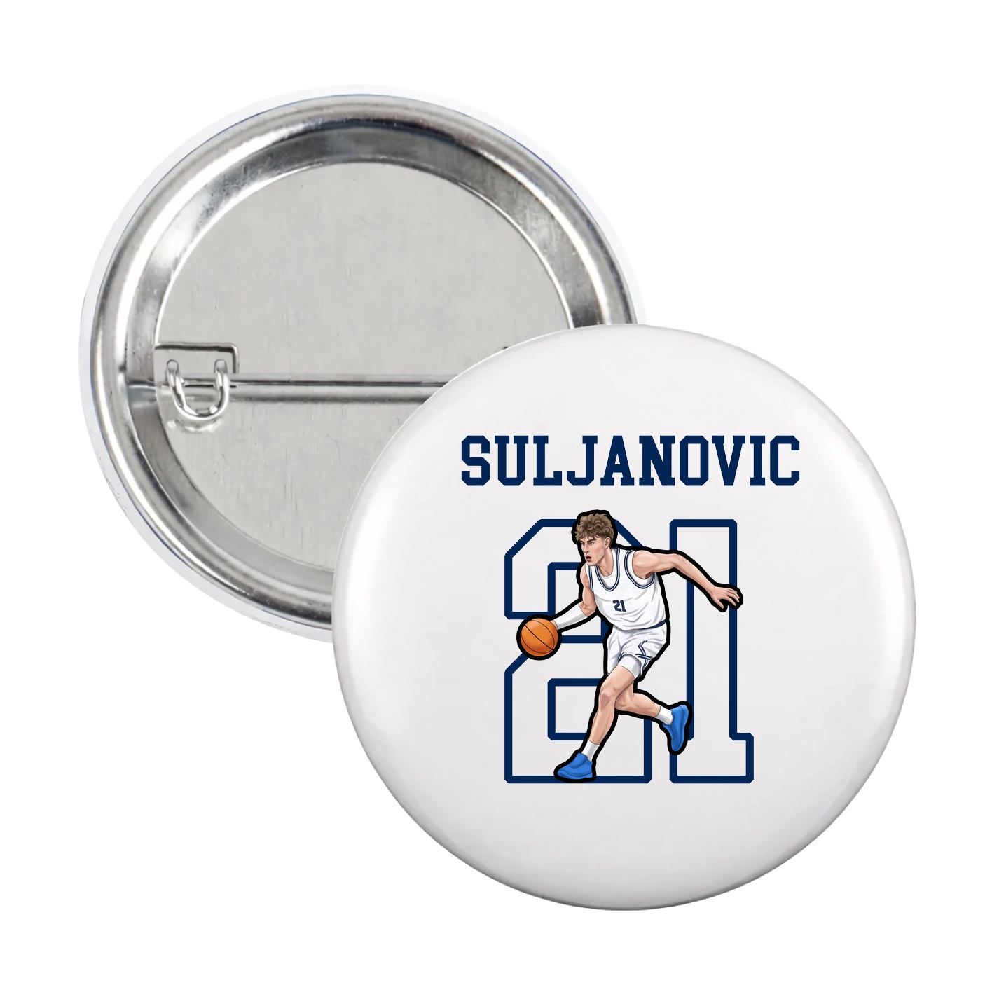 Game Day Button — Shirsey in White