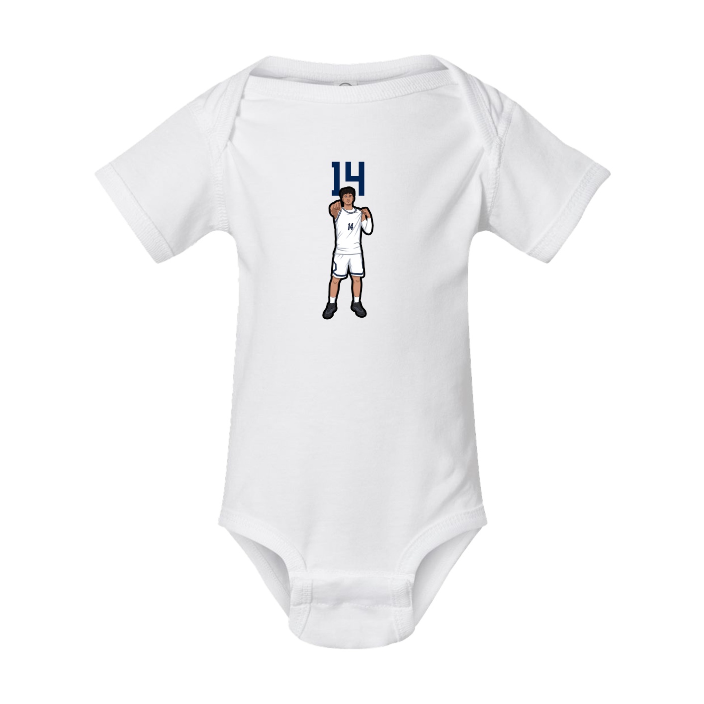 Baby Onesie — Number Top in White