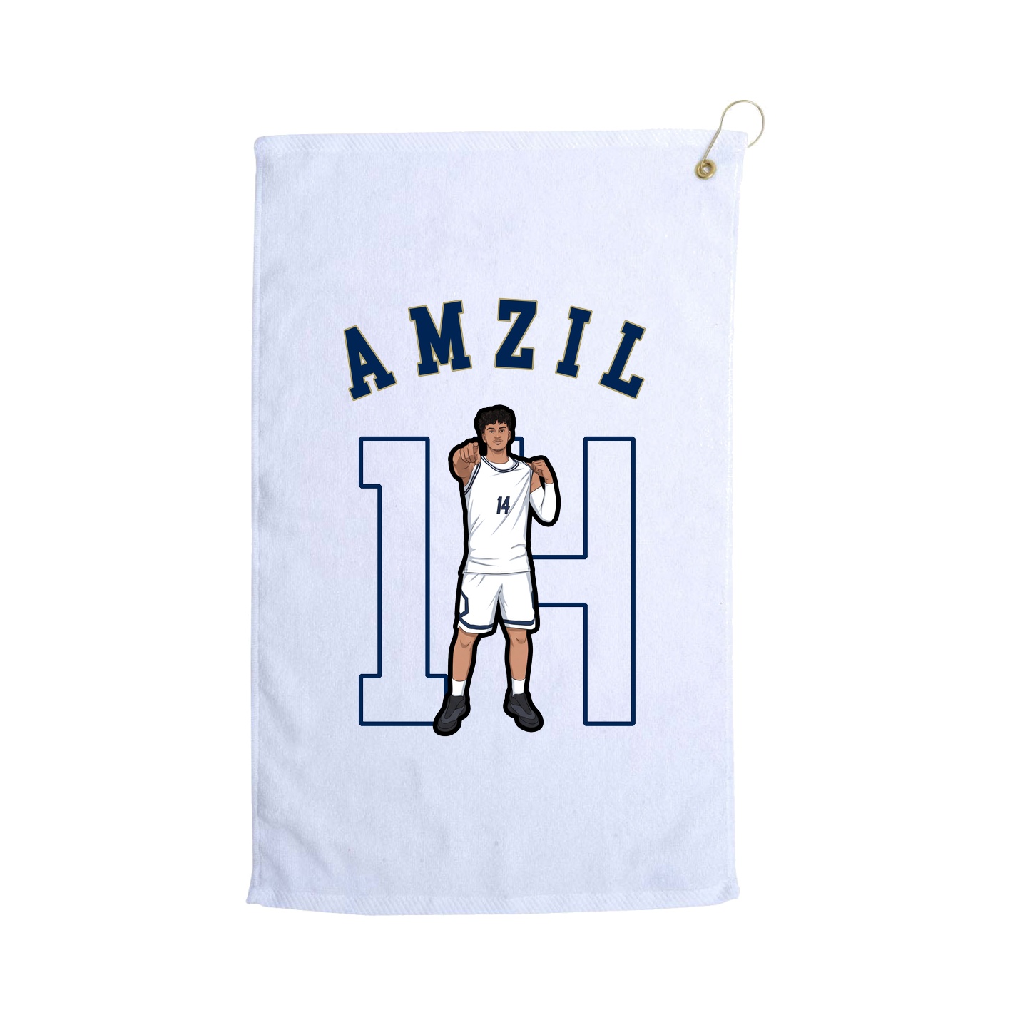 Golf Towel — Shirsey Arch in White