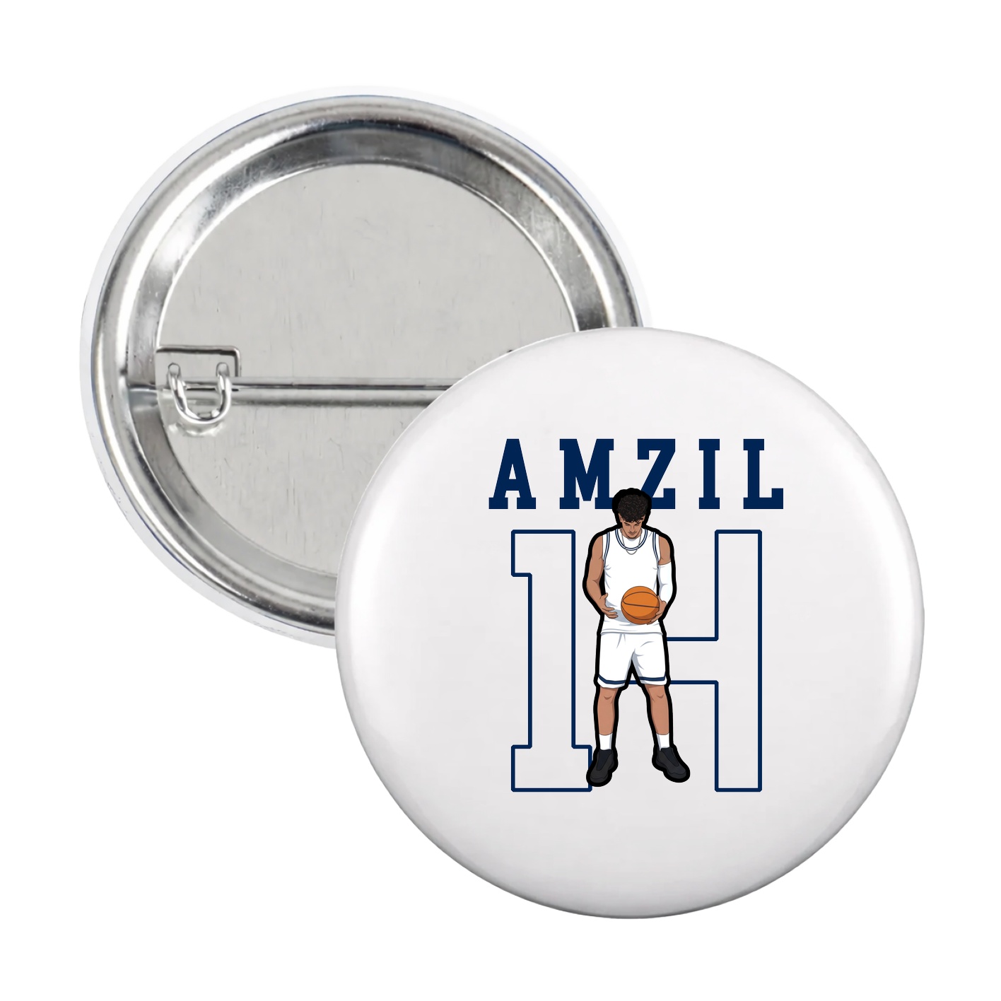 Game Day Button — Shirsey in White