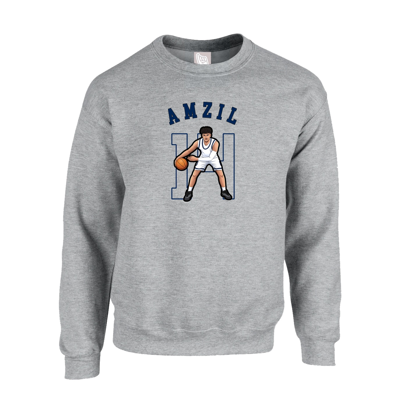 Fleece Crew — Shirsey Arch in Grey